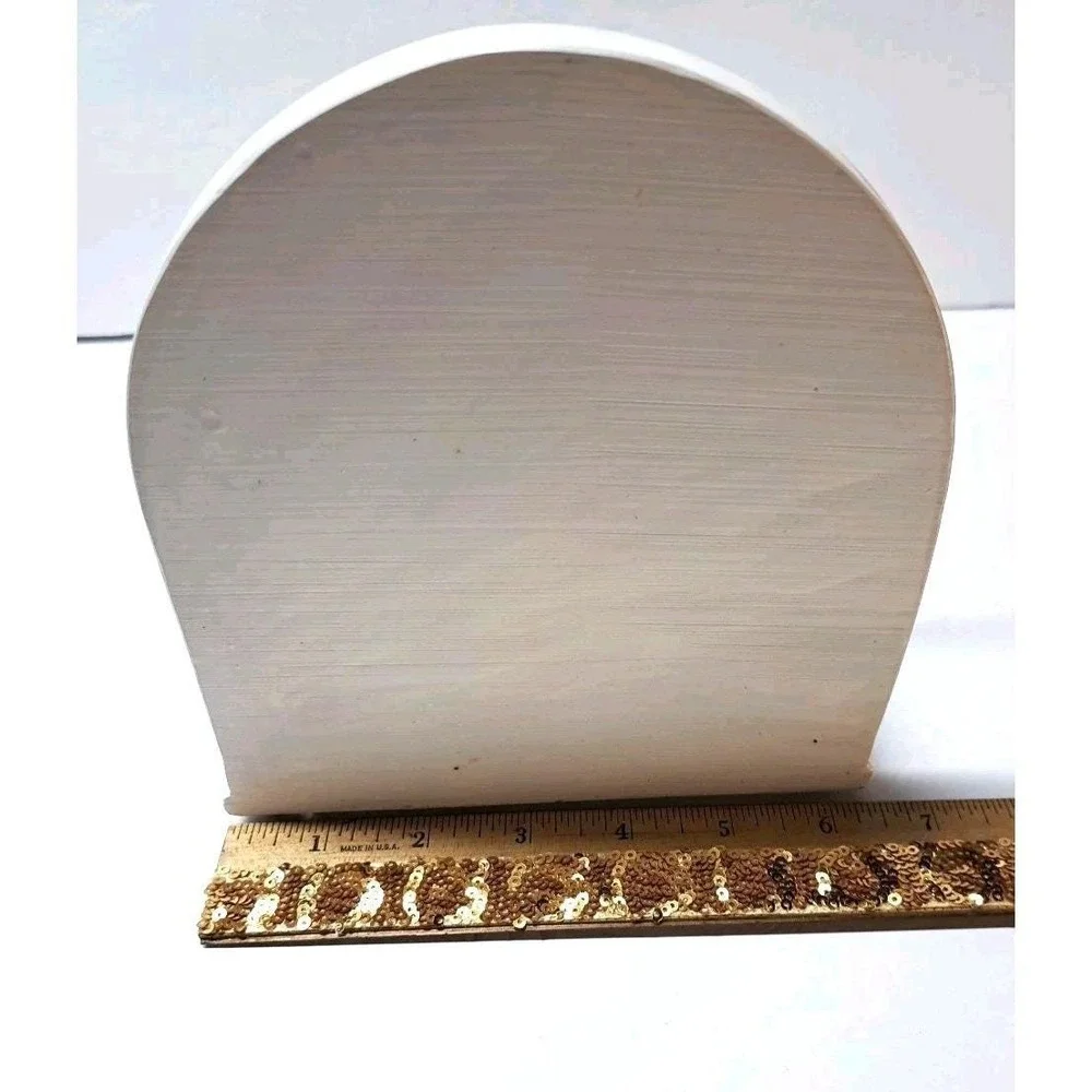 Poly Resin Candle Holder Christmas Scene Holiday Decor Original Box The Bon-Ton
